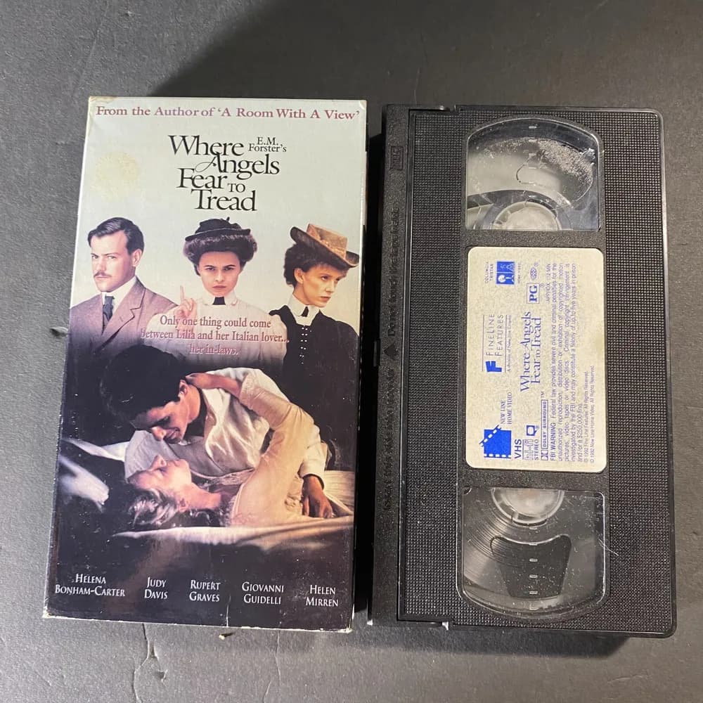 Where Angels Fear to Tread VHS Helena Bonham-Carter, Judy Davis PLAY TESTED
