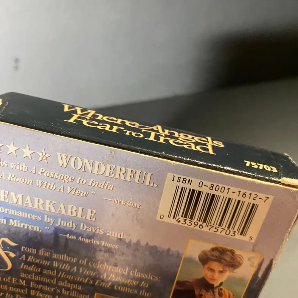 Where Angels Fear to Tread VHS Helena Bonham-Carter, Judy Davis PLAY TESTED - Image 7