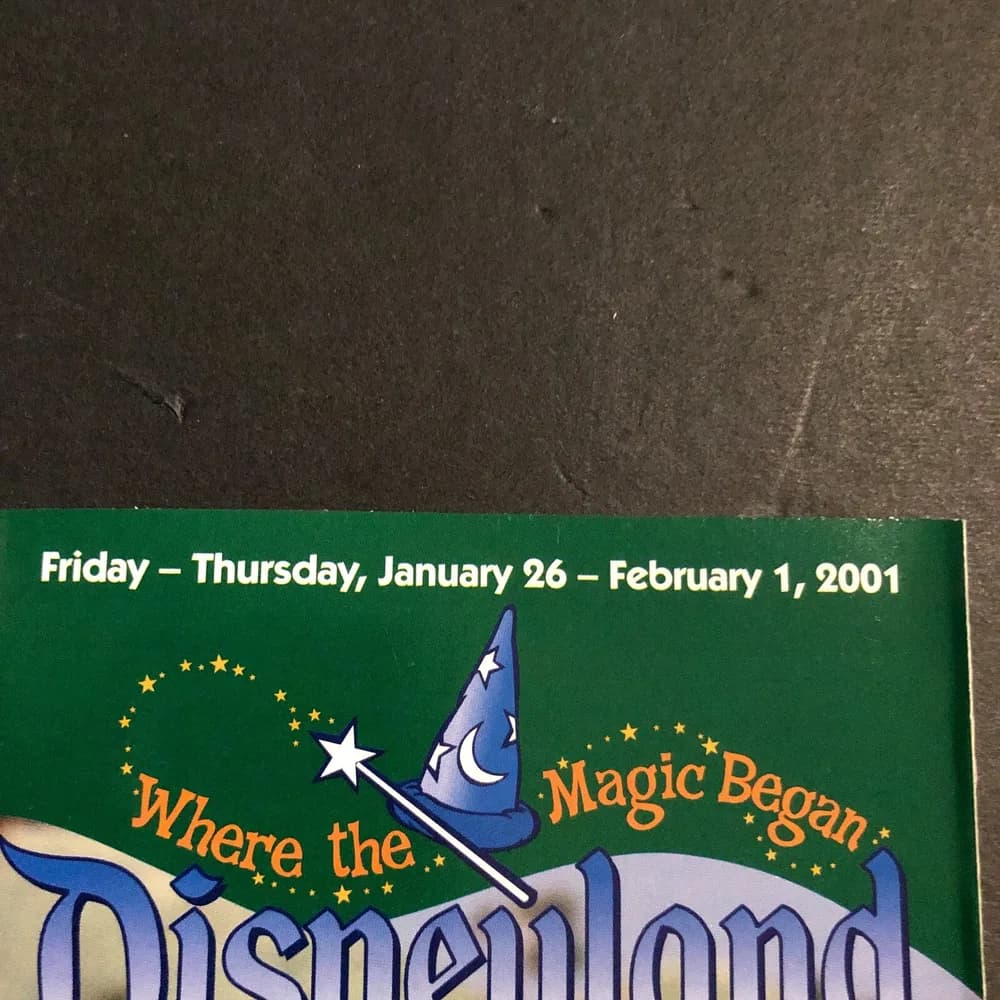 Disneyland Today Map And Guest Information 2001 Where the magic began brochure  - Image 2