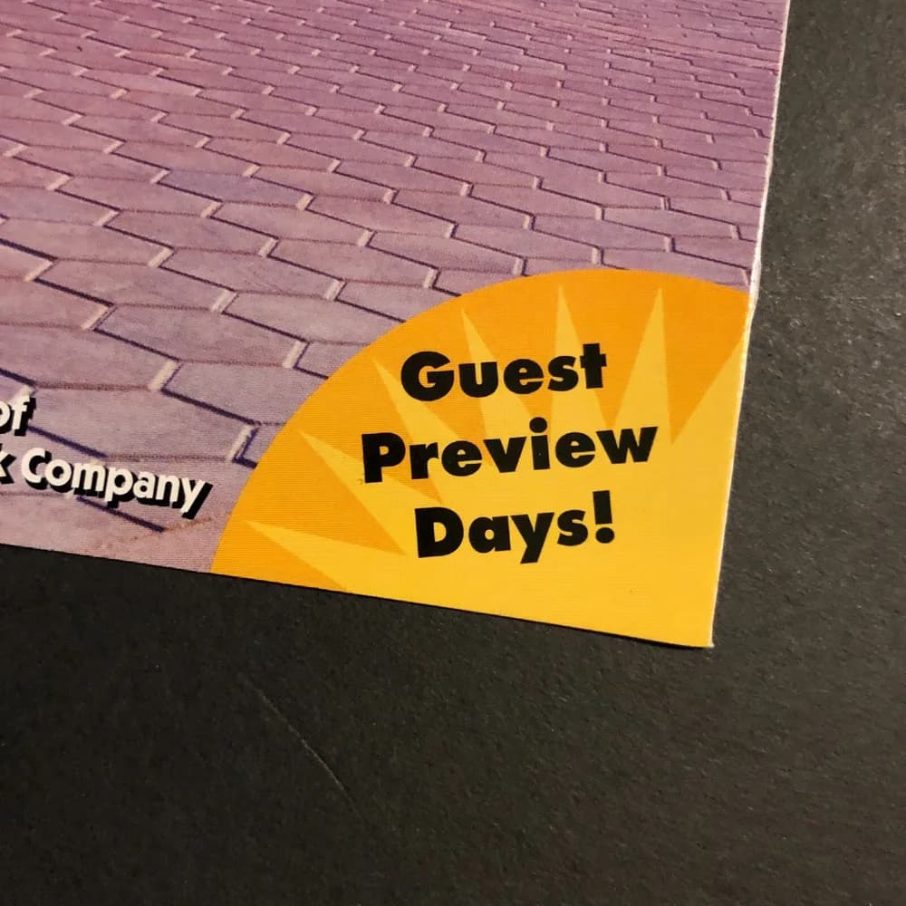 DISNEY'S CALIFORNIA ADVENTURE Brochure Souvenir Map and Guide | Preview Days  - Image 2