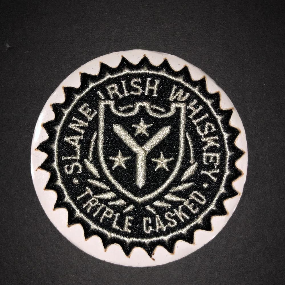 NEW Slane Irish Whiskey USA Patch Fabric Round Sticker