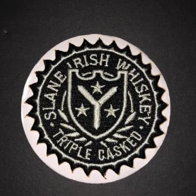 NEW Slane Irish Whiskey USA Patch Fabric Round Sticker 