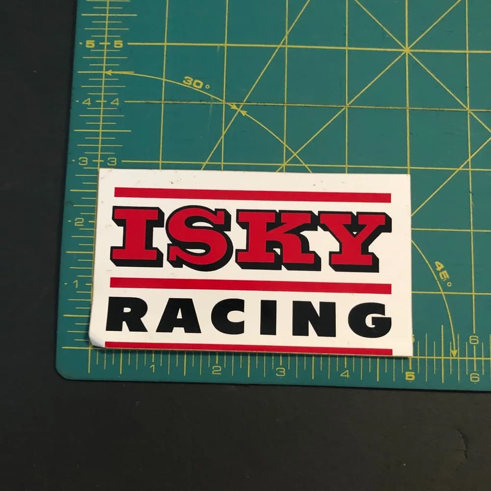 Vintage isky racing sticker decal hotrod rat rod READ car truck drag race