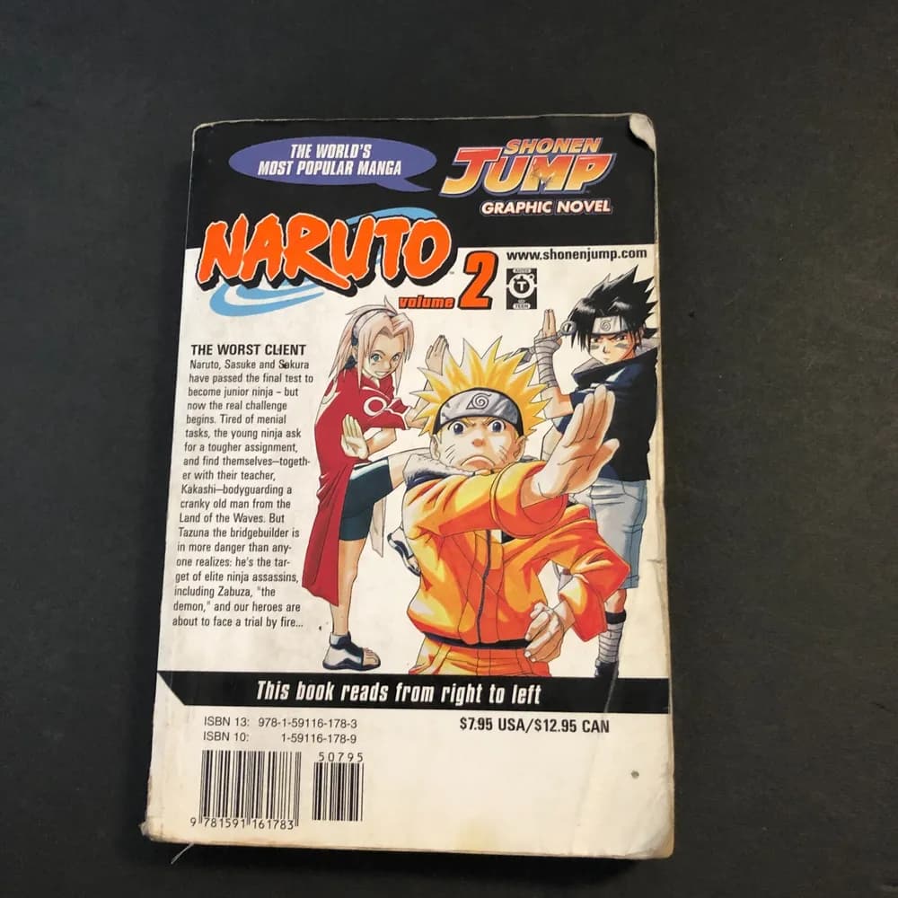 Naruto, Vol. 2 by Masashi Kishimoto (2003, Trade Paperback) - Image 3