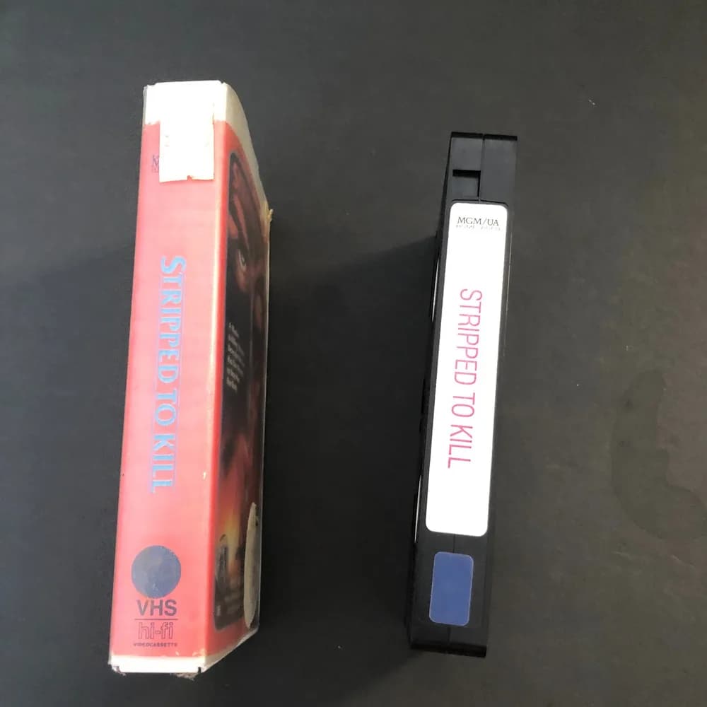 Stripped to Kill, VHS Tape, PLAY TSETED,  Ex-Rental white case - Image 6