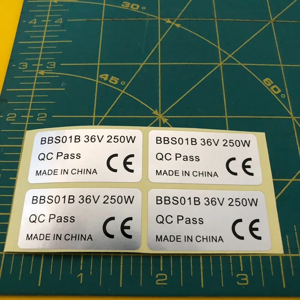 4 stickers label Bafang 36V BBS01B 250w Mid Drive Motor Kit eBike Electric bike - Image 3