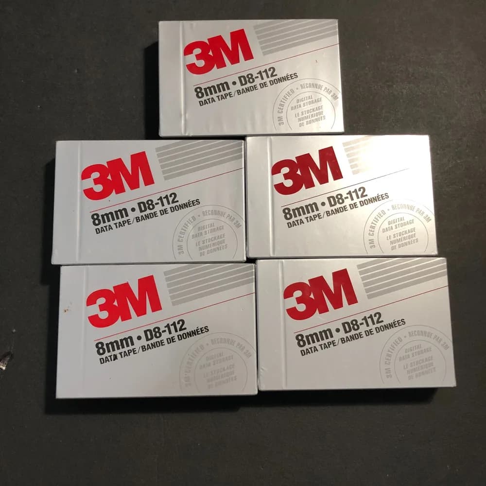 LOT OF 5: 3M 8mm D8-112 Data Tape NEW / SEALED - Image 2