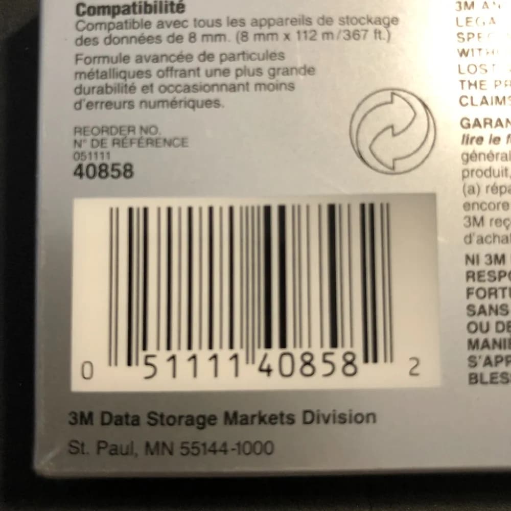 LOT OF 5: 3M 8mm D8-112 Data Tape NEW / SEALED - Image 5
