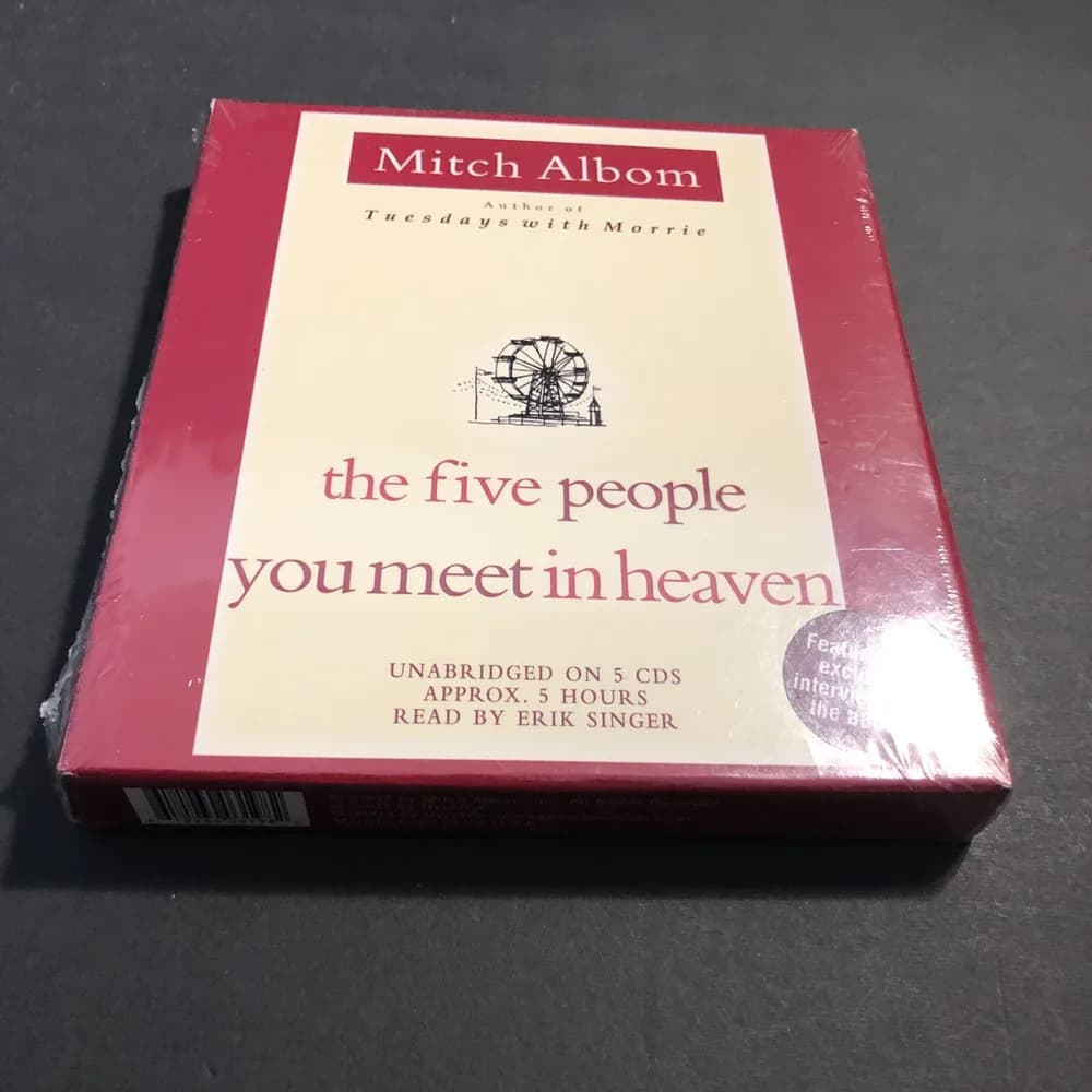 The Five People You Meet in Heaven by Mitch Albom Audiobook Factory Sealed  - Image 2