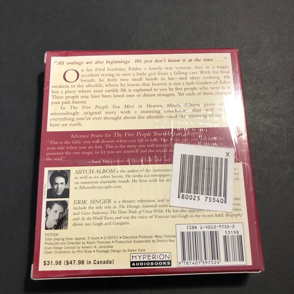 The Five People You Meet in Heaven by Mitch Albom Audiobook Factory Sealed  - Image 3