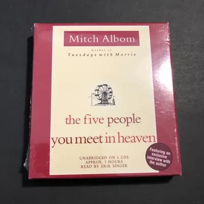 The Five People You Meet in Heaven by Mitch Albom Audiobook Factory Sealed 