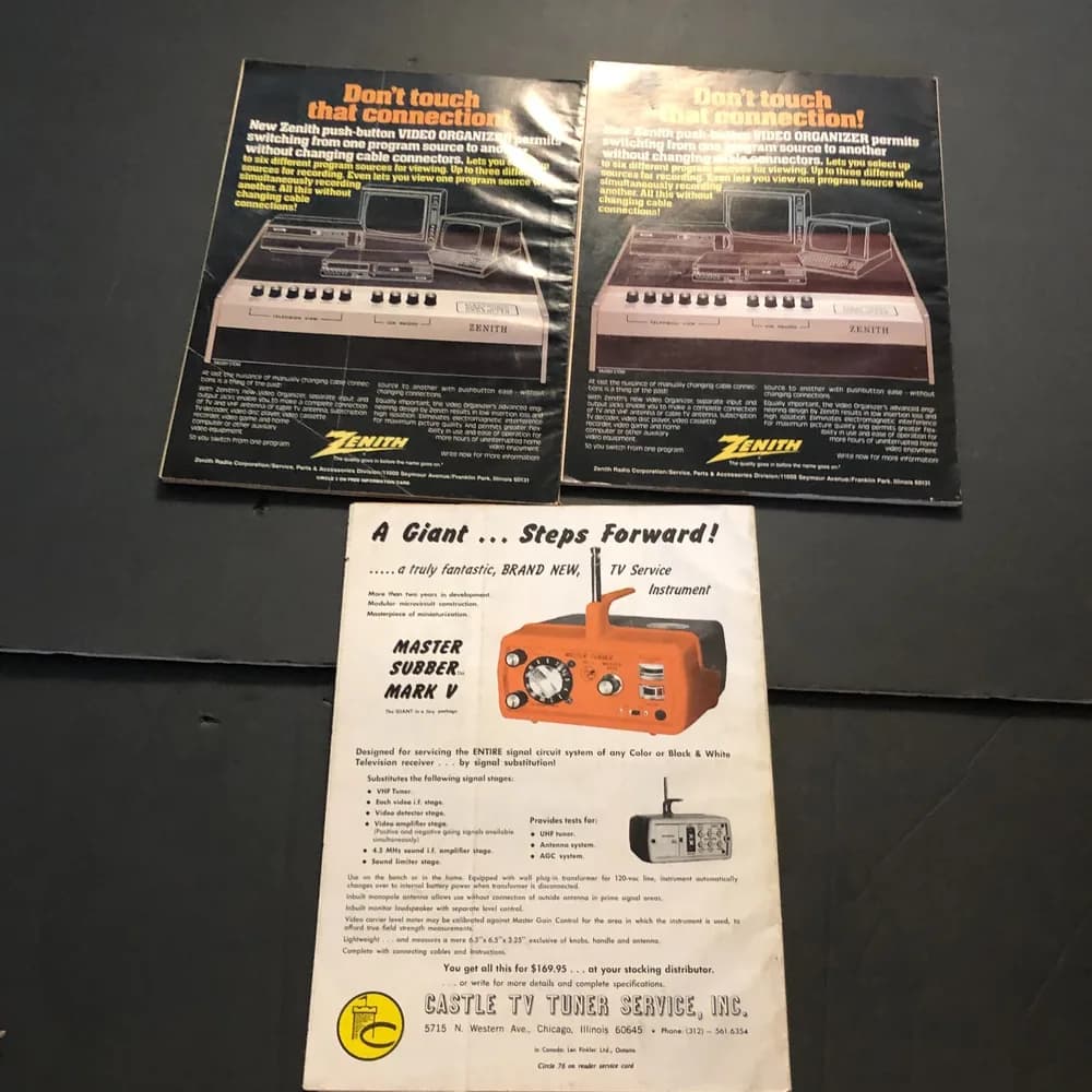 LOT OF 3: Radio-Electronics Magazines 1982 1974 - Image 2