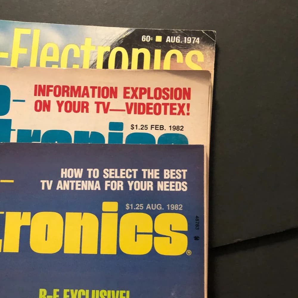 LOT OF 3: Radio-Electronics Magazines 1982 1974 - Image 5