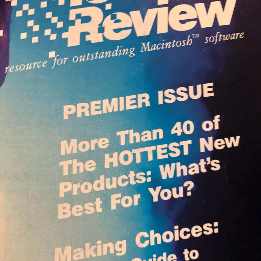Vintage Icon review magazine | Summer 1985 Macintosh Premier Issue Mac Apple - Image 2
