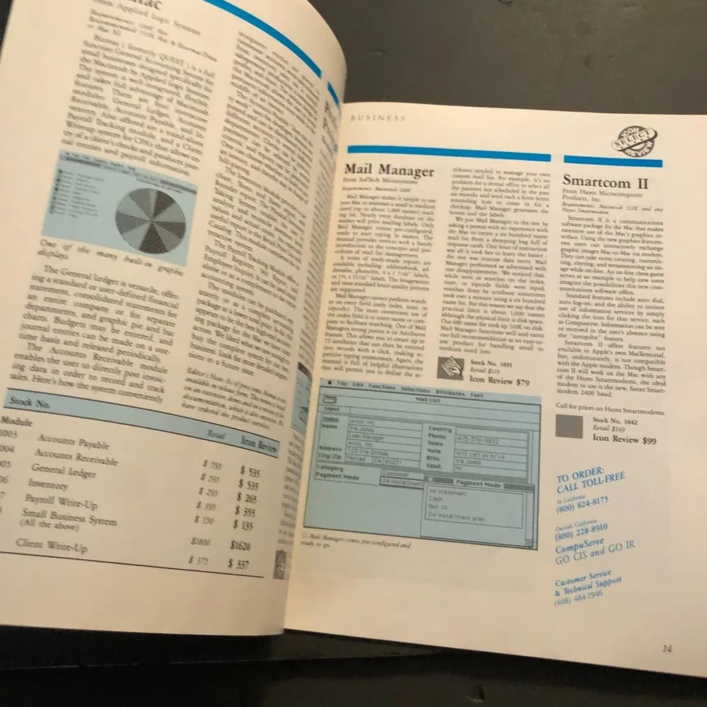 Vintage Icon review magazine | Summer 1985 Macintosh Premier Issue Mac Apple - Image 4