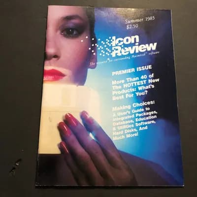 Vintage Icon review magazine | Summer 1985 Macintosh Premier Issue Mac Apple