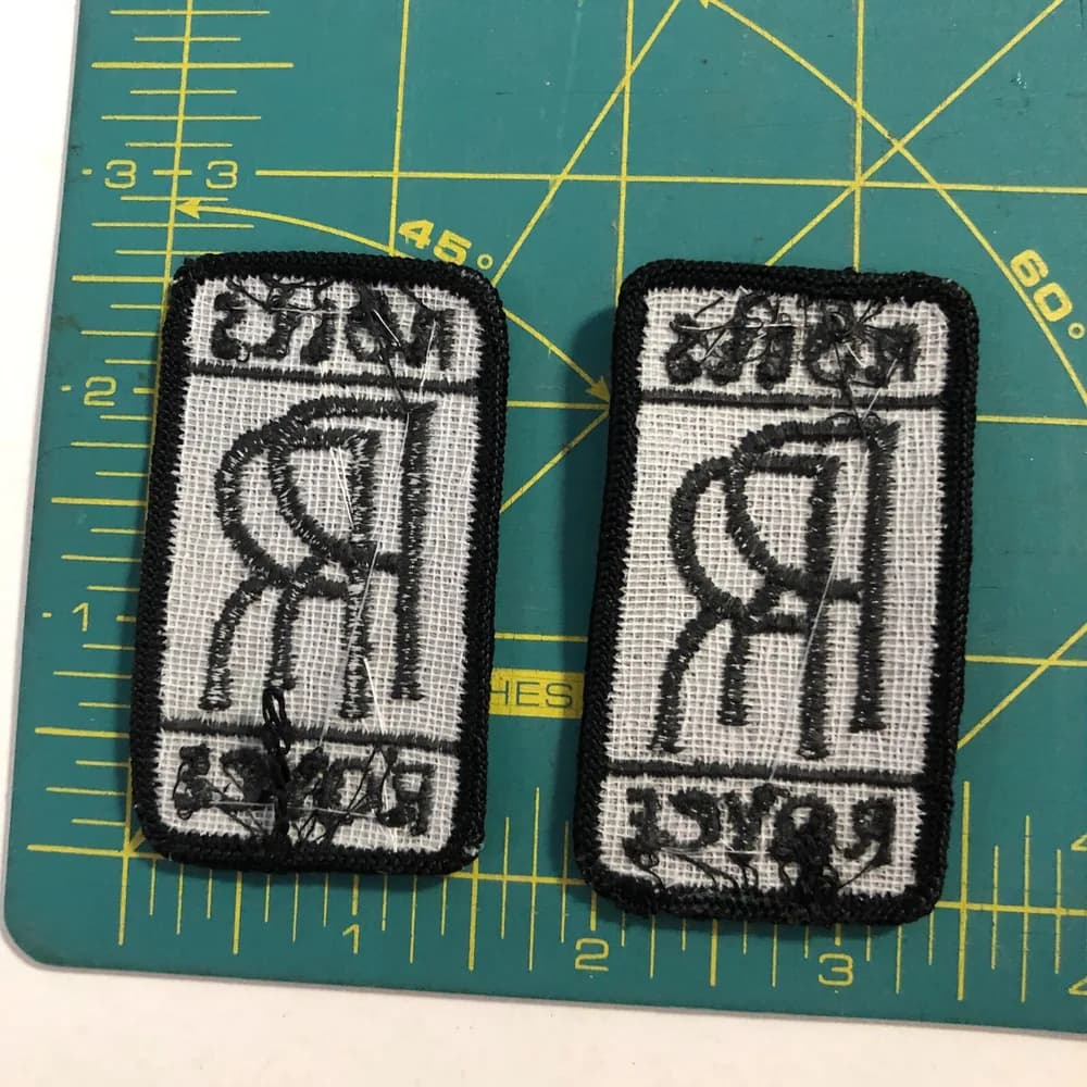 LOT OF 2: Rolls Royce Automobiles RR Emblem Logo Souvenir Embroidered Patch  - Image 2