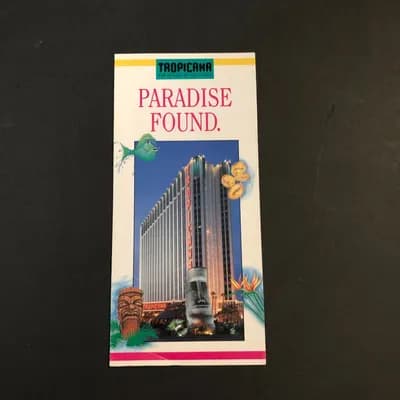 Vintage Tropicana Las Vegas Casino Paradise Found Tiki Hawaii Hotel Brochure 90s