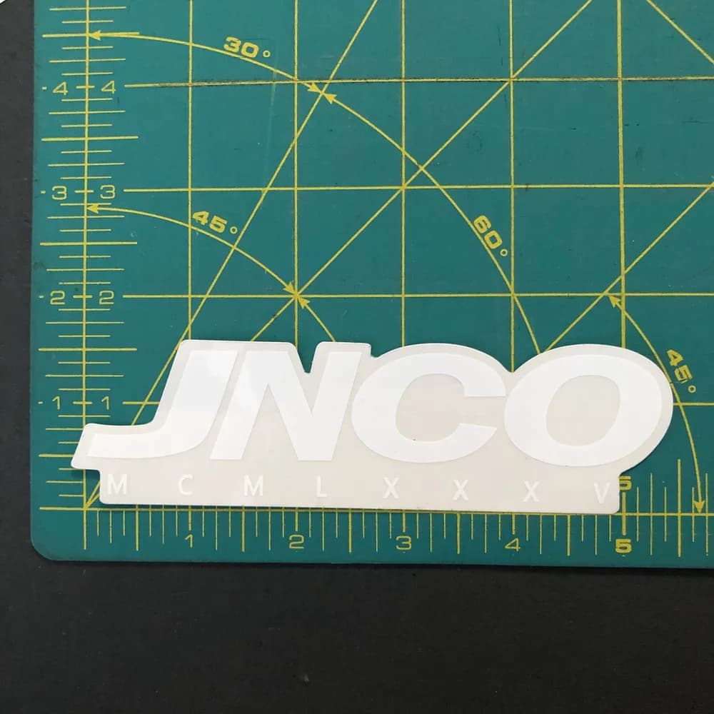 Lot of 2. Black & White Unused JNCO Jeans Sticker RARE MCMLXXXV - Image 3