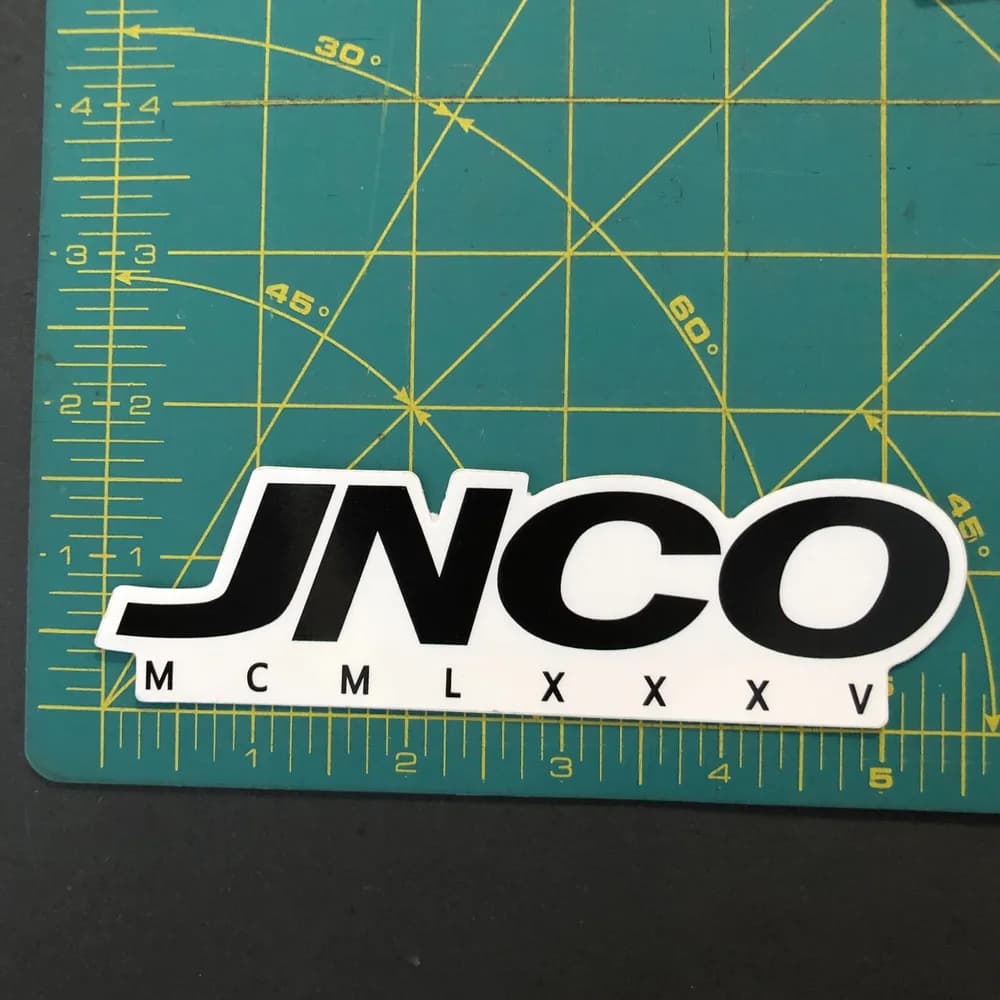 Lot of 2. Black & White Unused JNCO Jeans Sticker RARE MCMLXXXV - Image 4