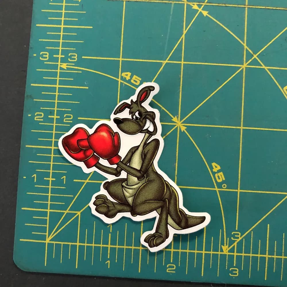 Lot of 4. Small Unused JNCO Jeans Stickers RARE kangaroo & Krown red J  - Image 3