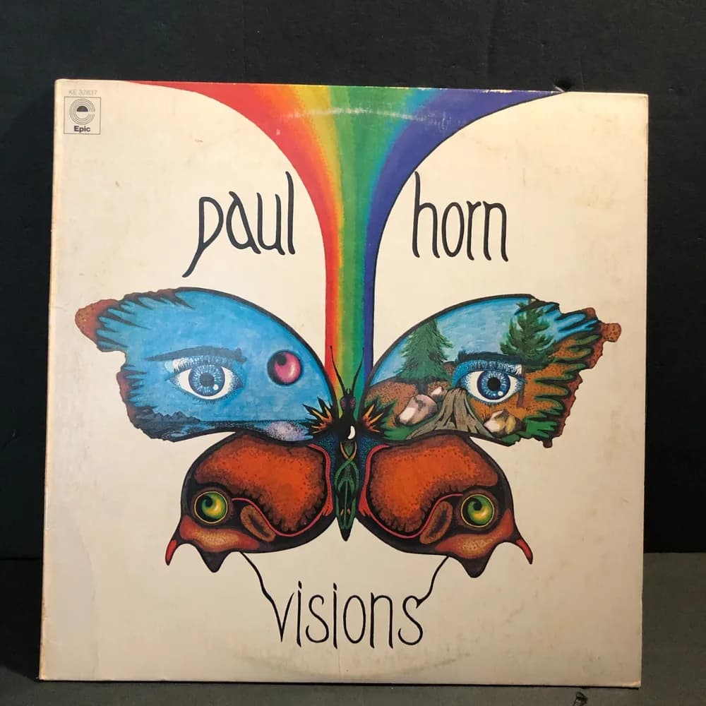 PAUL HORN - VISIONS - OG '74 PROMO LP EPIC KE-32837 EX/NM Jazz Funk / Soul Jazz