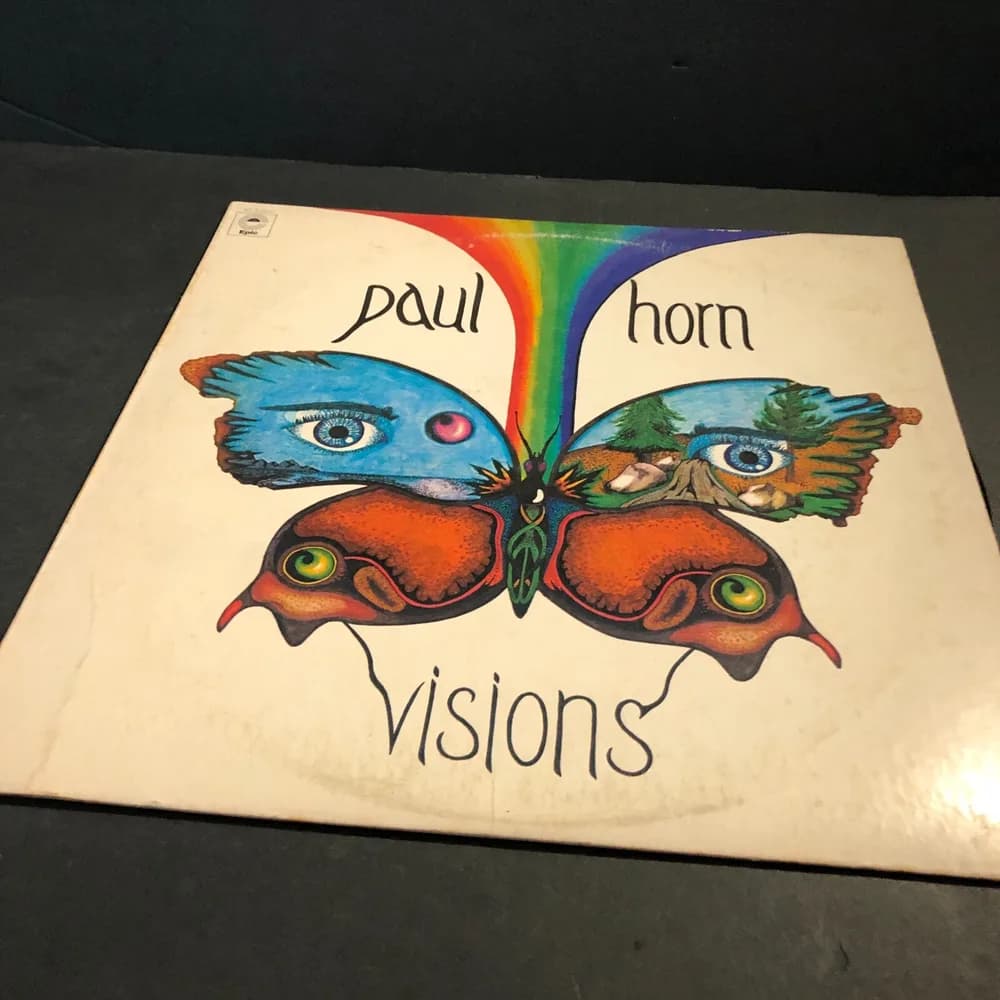 PAUL HORN - VISIONS - OG '74 PROMO LP EPIC KE-32837 EX/NM Jazz Funk / Soul Jazz - Image 3