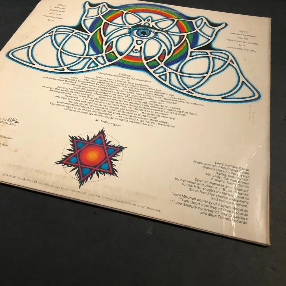 PAUL HORN - VISIONS - OG '74 PROMO LP EPIC KE-32837 EX/NM Jazz Funk / Soul Jazz - Image 6