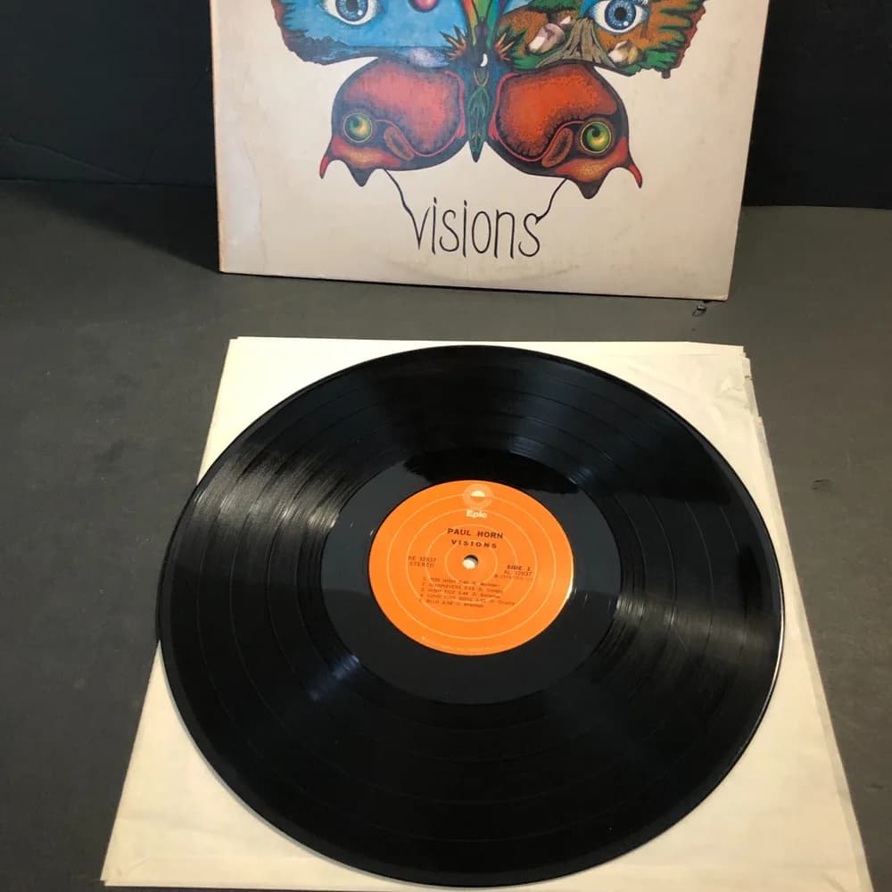 PAUL HORN - VISIONS - OG '74 PROMO LP EPIC KE-32837 EX/NM Jazz Funk / Soul Jazz - Image 7
