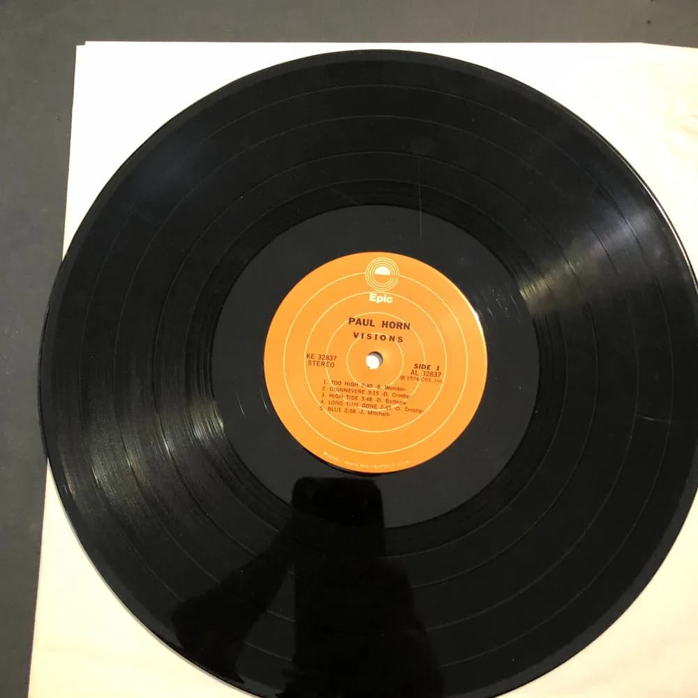 PAUL HORN - VISIONS - OG '74 PROMO LP EPIC KE-32837 EX/NM Jazz Funk / Soul Jazz - Image 8