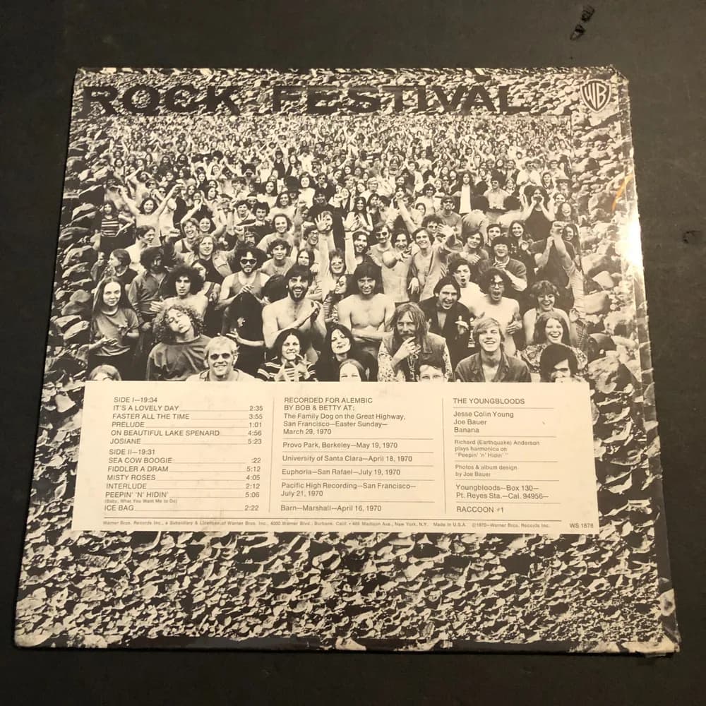 SEALED YOUNGBLOODS - ROCK FESTIVAL - WWS 1878, ROCK, VINYL  PLEASE READ! - Image 5