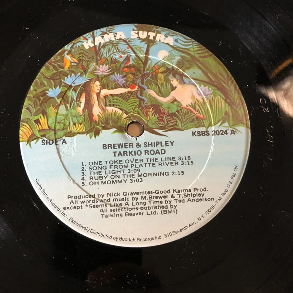 Brewer & Shipley Tarkio Road Vinyl LP album record 2024 KAMA SUTRA JERRY GARCIA  - Image 7