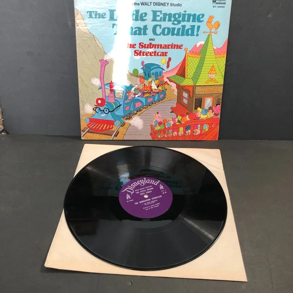 Disneyland Record The Little Engine That Could 3958 Record And Illustrated Book - Image 6