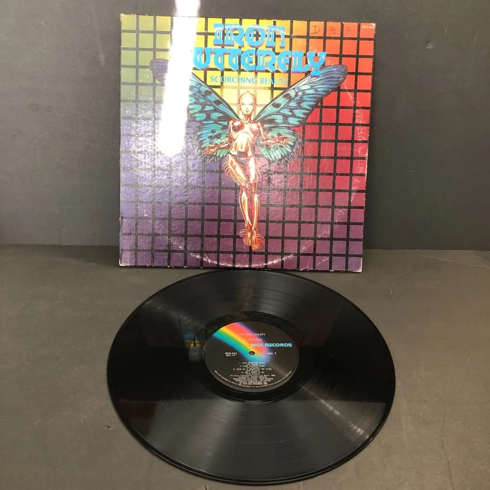 IRON BUTTERFLY "Scorching Beauty" Vinyl LP - MCA Records  MCA-465  1975