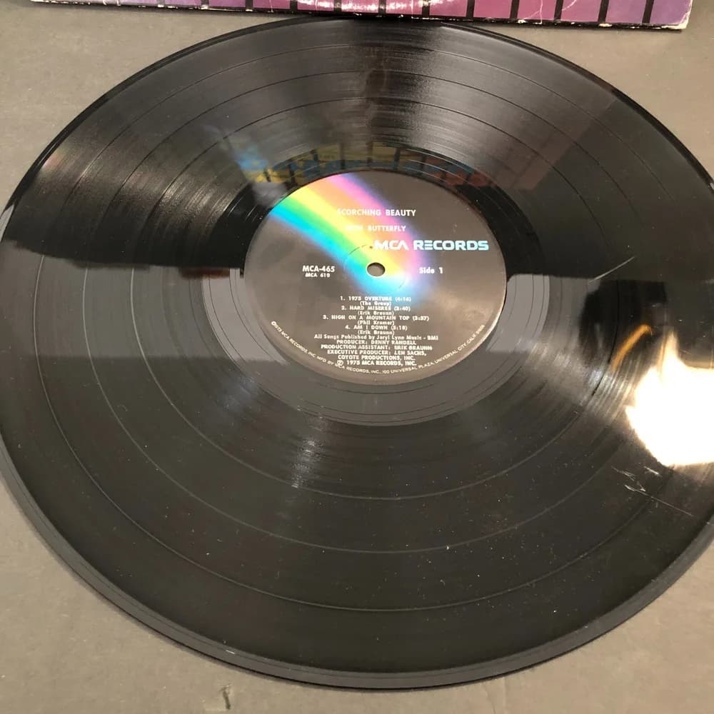 IRON BUTTERFLY "Scorching Beauty" Vinyl LP - MCA Records  MCA-465  1975 - Image 6