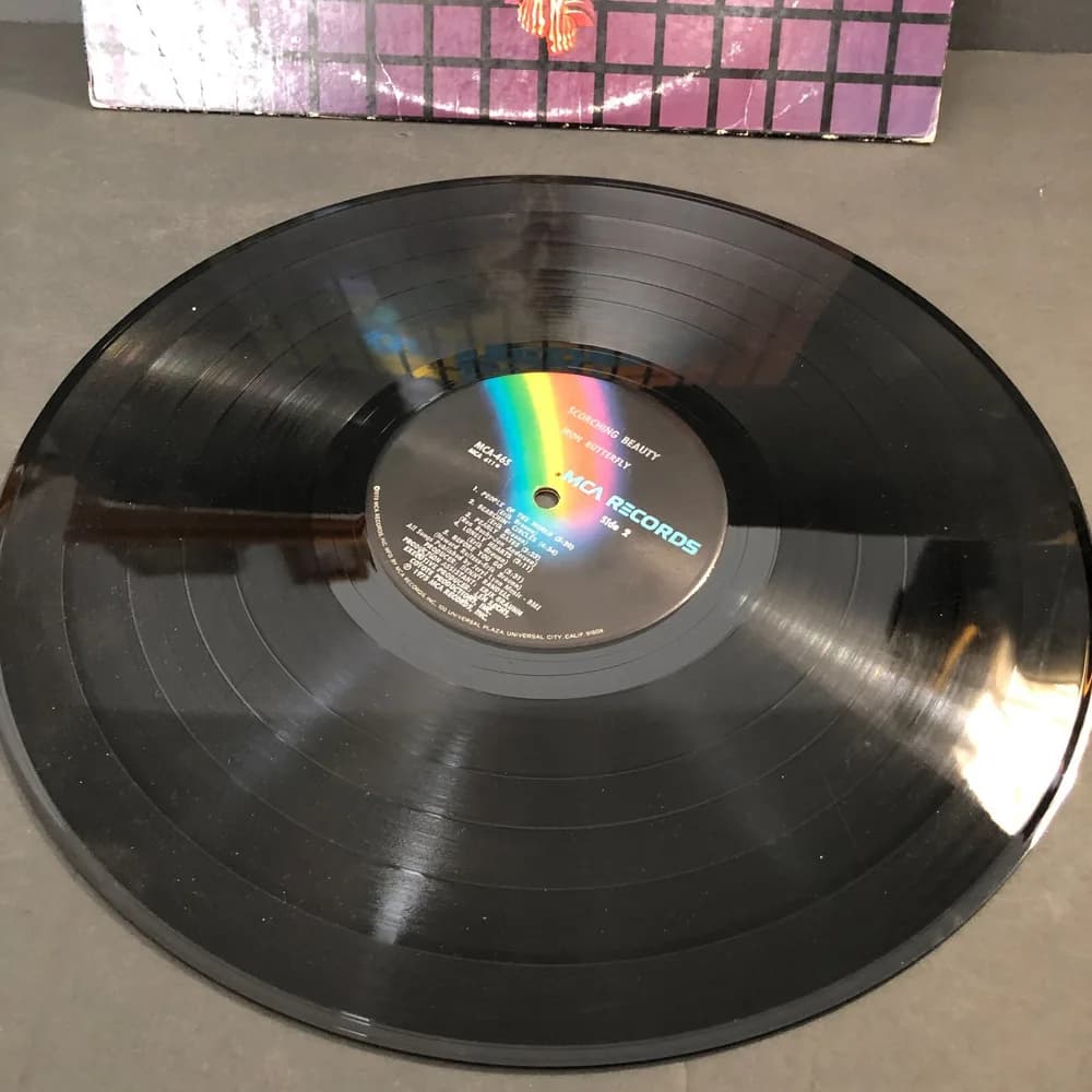 IRON BUTTERFLY "Scorching Beauty" Vinyl LP - MCA Records  MCA-465  1975 - Image 8