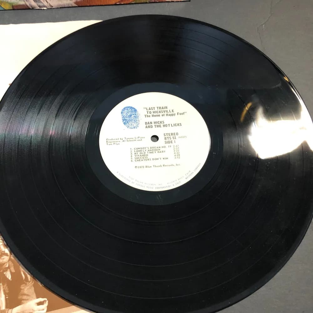 Dan Hicks "Last Train To Hicksville...The Home Of Happy Feet"  LP - Image 7