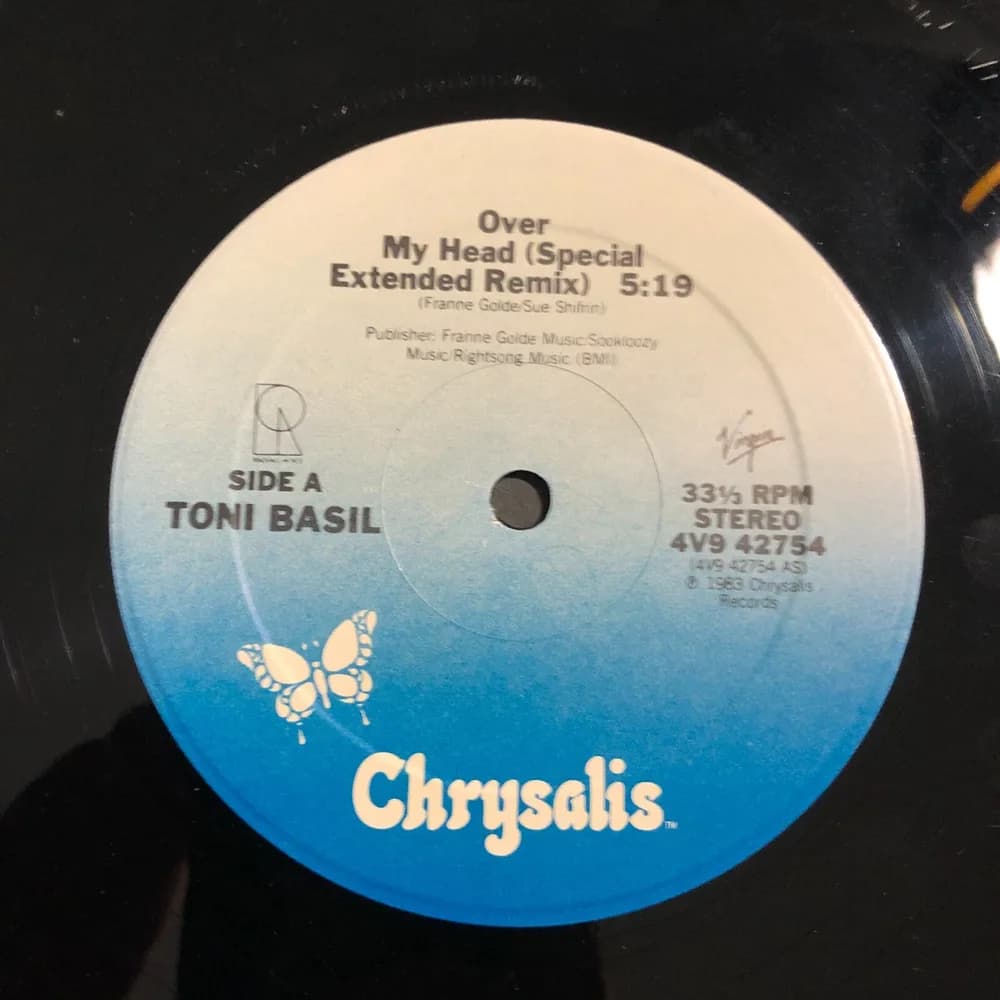 Toni Basil - Over my head 12" (Special Extended Remix) Chrysalis 4V9 42754. - Image 6