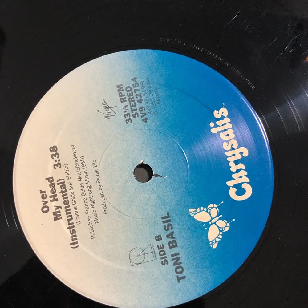 Toni Basil - Over my head 12" (Special Extended Remix) Chrysalis 4V9 42754. - Image 8