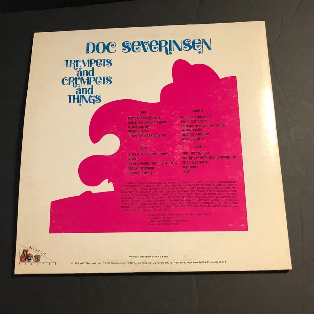 Doc Severinsen Trumpets and Crumpets and Things ABC ABCX-771 - Image 5