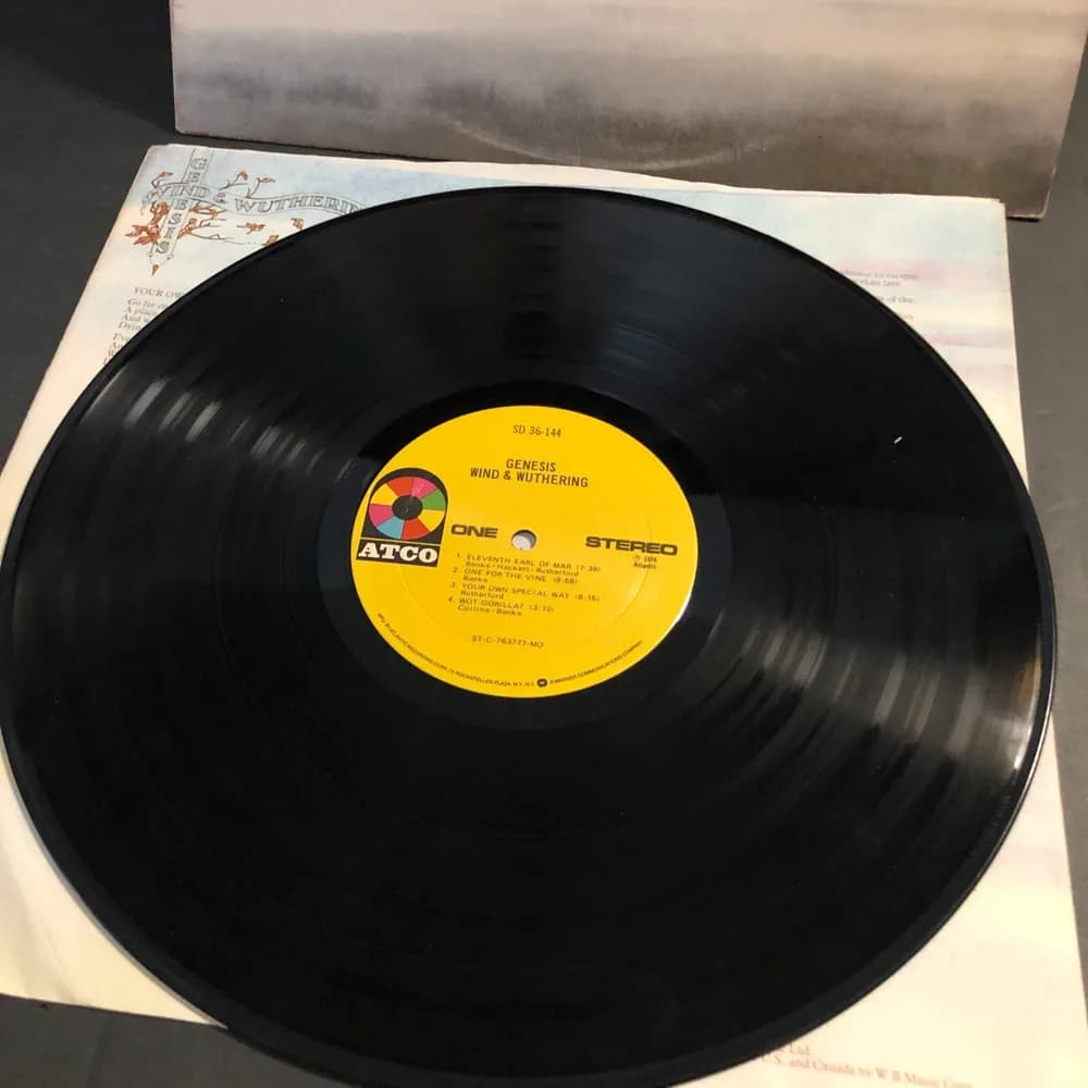 Genesis Wind & Wuthering Vinyl LP 1970s SD-36-144  - Image 7