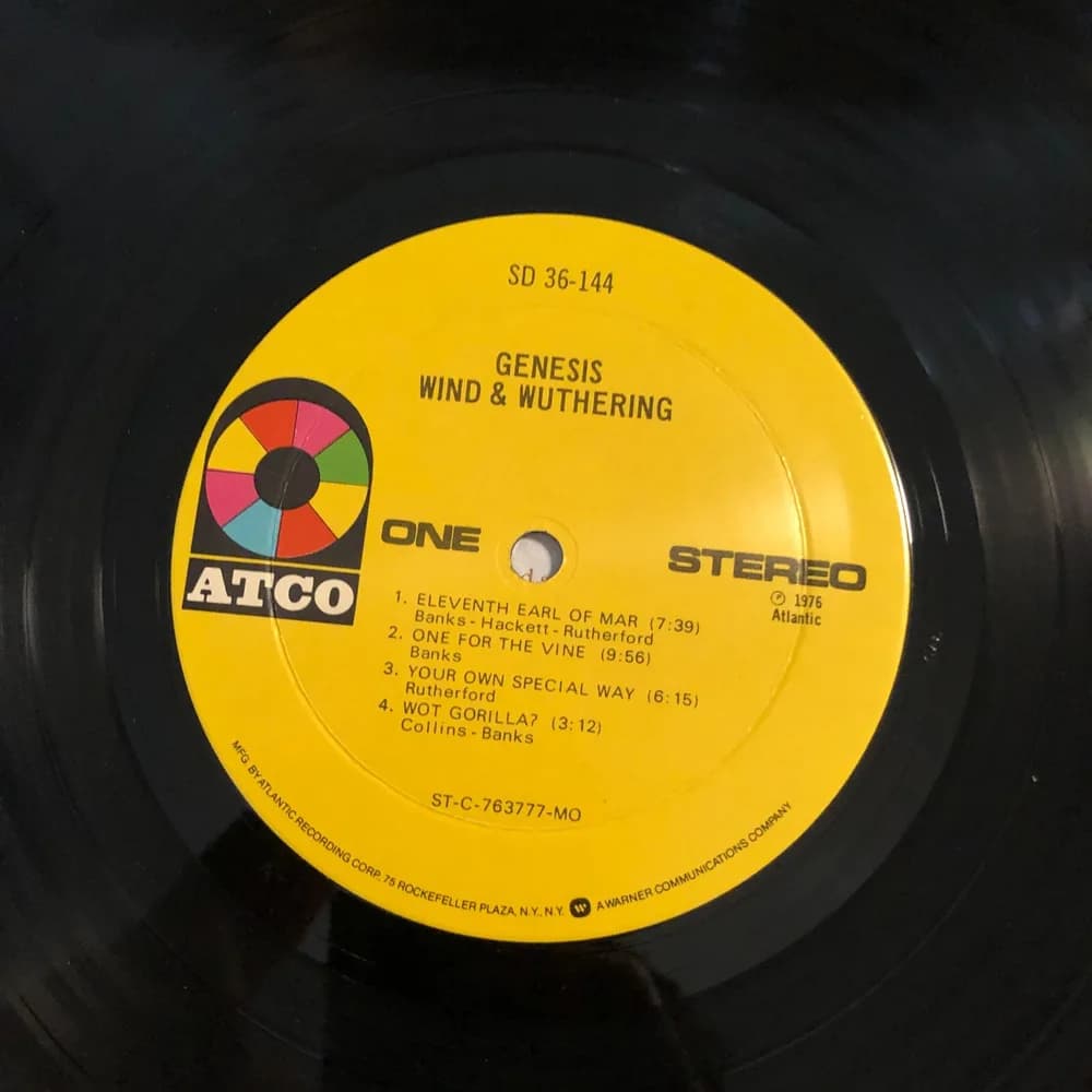 Genesis Wind & Wuthering Vinyl LP 1970s SD-36-144  - Image 8