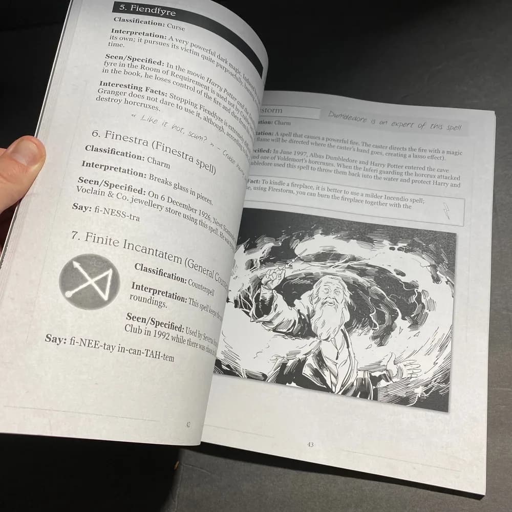 Harry Potter Spellbook The Unofficial Illustrated Guide to Wizard Training - Image 5