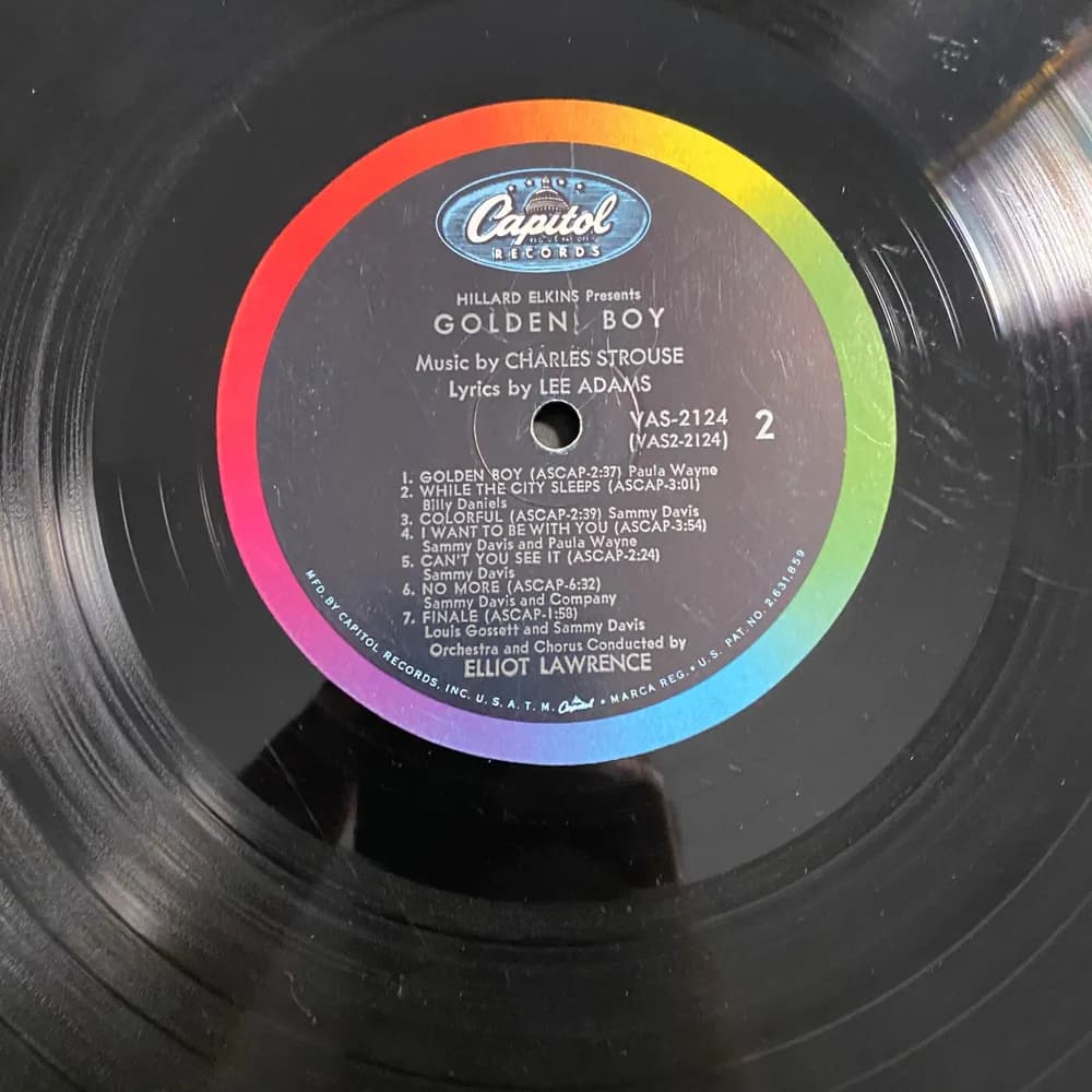 Sammy Davis Jr Golden Boy Original Cast Musical Vinyl Record LP Capitol VAS-2124 - Image 8