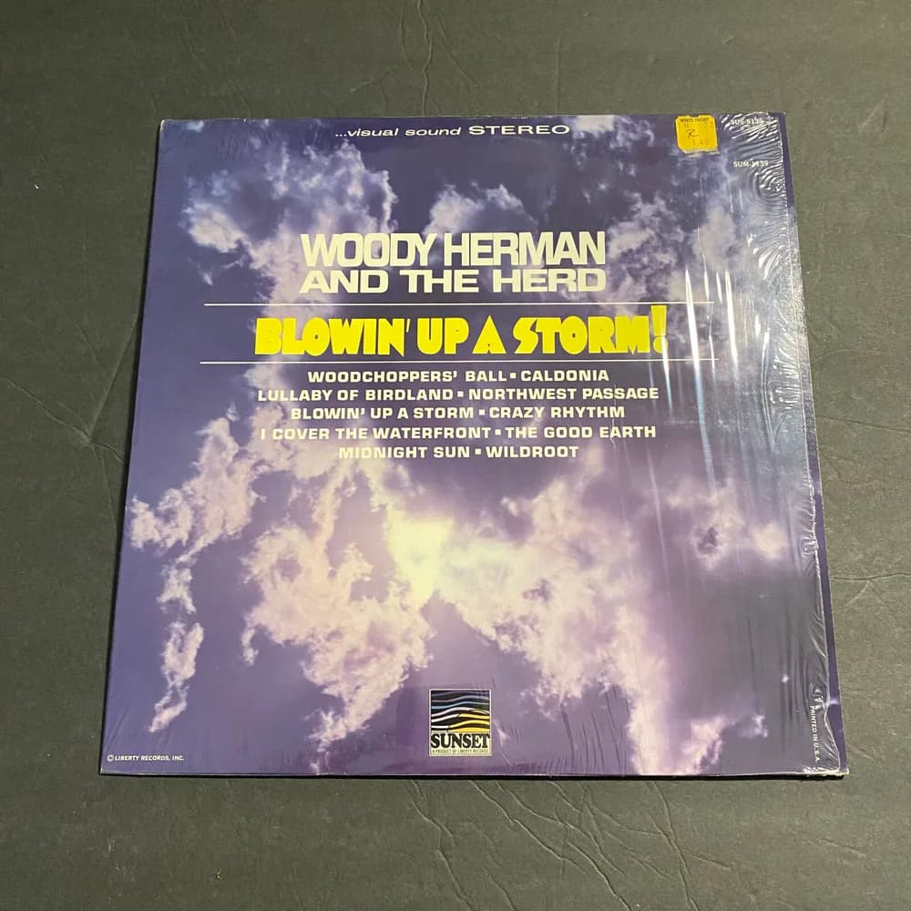WOODY HERMAN & THE HERD / BLOWIN' UP A STORM (LP, 1966) SUNSET RECORDS #SUS-5139 - Image 2
