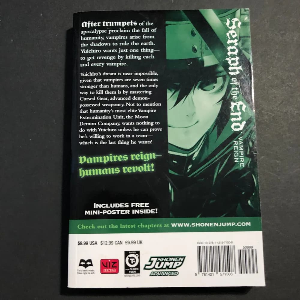 Seraph of the End Manga Volume 1 English - Image 3