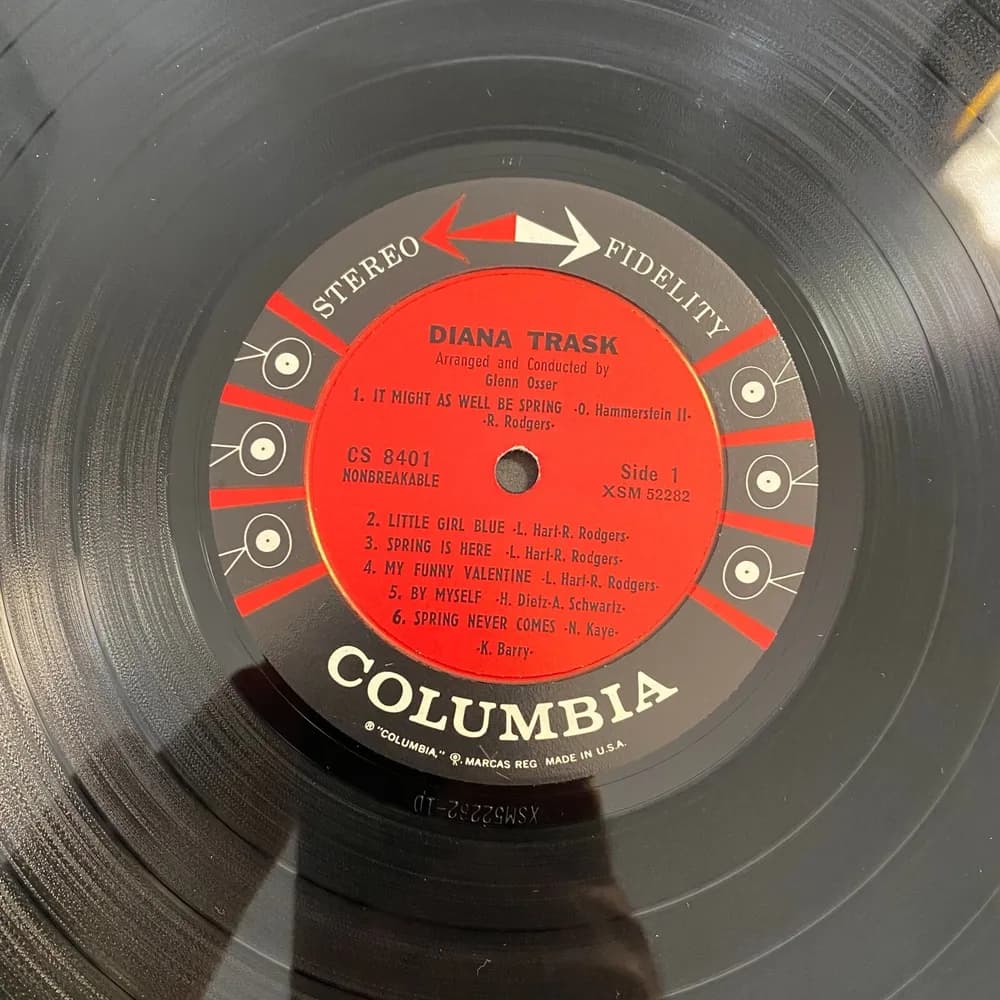 DIANA TRASK, SELF TITLED - SIX EYE LOGO LABEL CS 8401 GLENN OSSER - Image 6