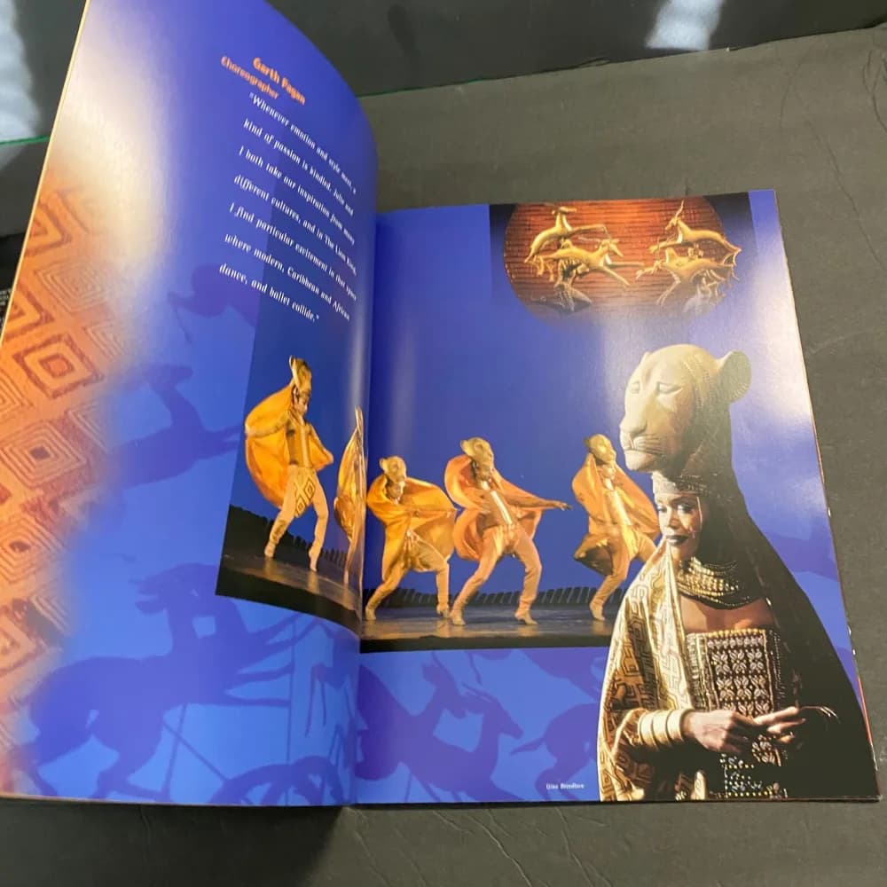 1997 Disney THE LION KING Broadway Musical Souvenir Program Book Brochure & Cast - Image 5