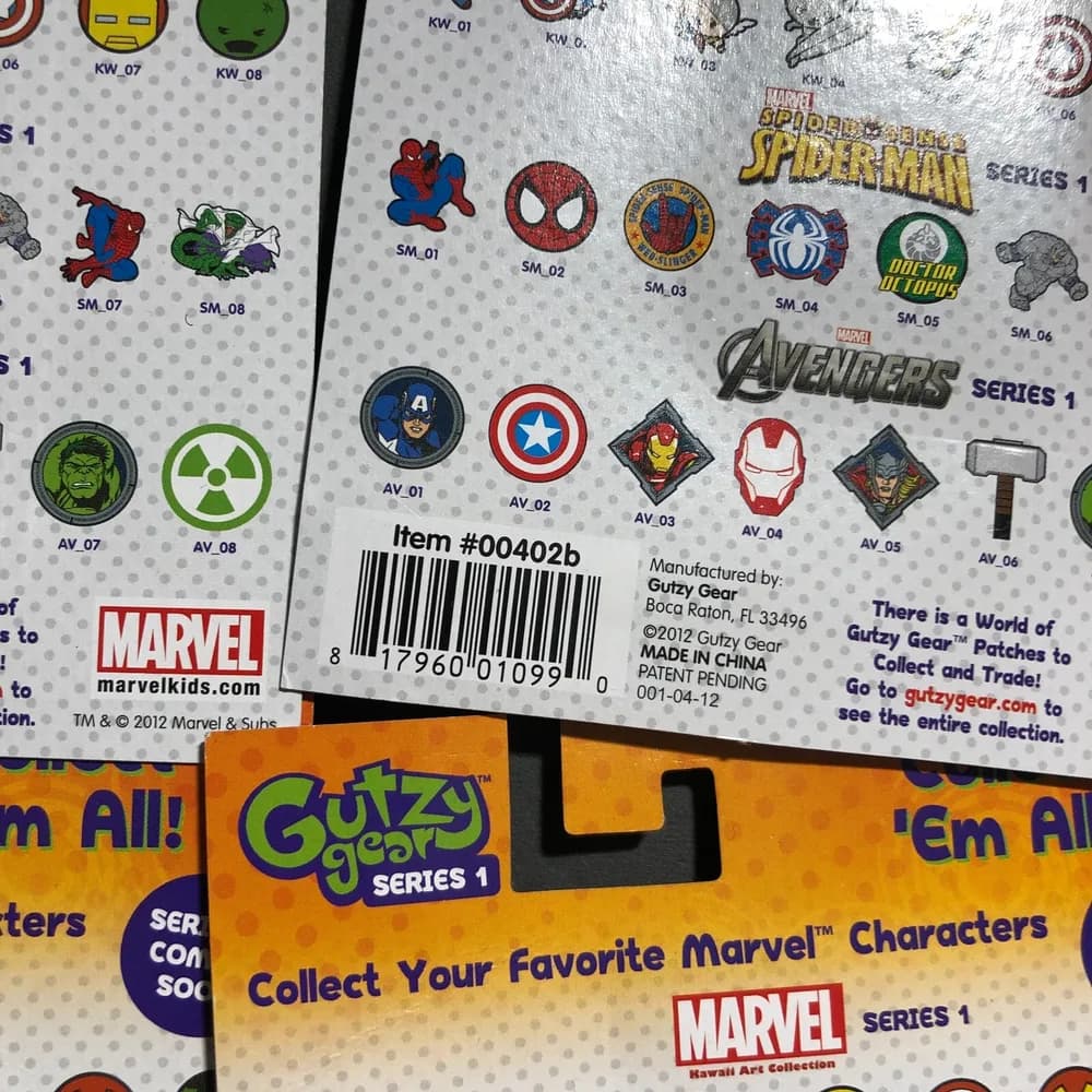 Gutzy gear super hero embroidery patch . 4 pack  - Image 3
