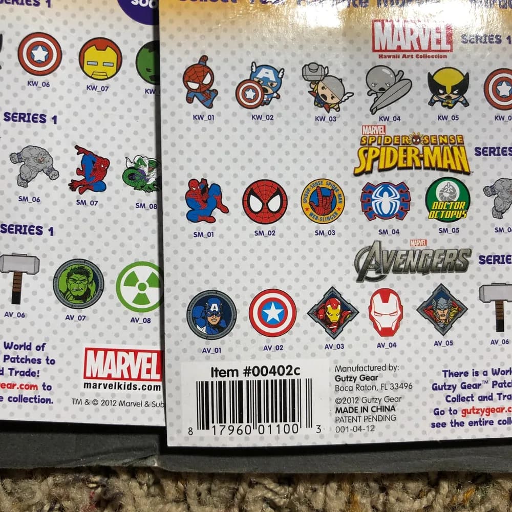 Gutzy gear super hero embroidery patch . 4 pack  - Image 4